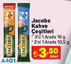 JACOBS KAHVE ÇEŞİTLERİ 3'Ü 1 ARADA - 2'Sİ 1 ARADA